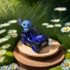 Blue cartoon water-spraying off-road vehicle toy, children's educational electric remote control car, children's toy Application Scenario